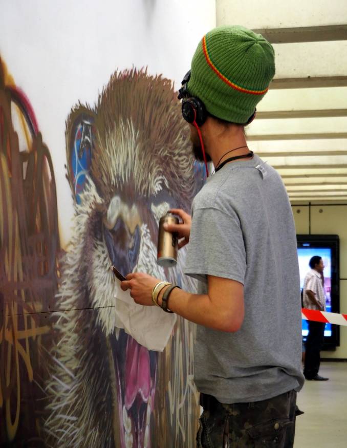 Louis "Masai" Michel, Quai36 - Gare du Nord Paris // photo juin 2015 @vidos - street-art-avenue