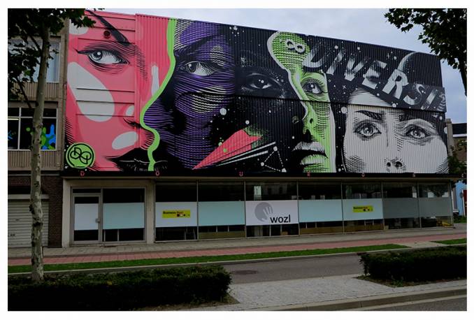 "Diversiteit" - Heerlen Murals // sept 2015 © Dourone