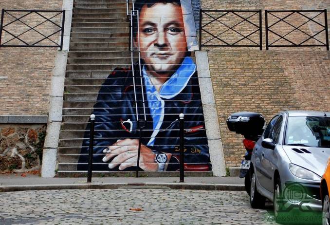 coluche - street art - zag et sia - paris