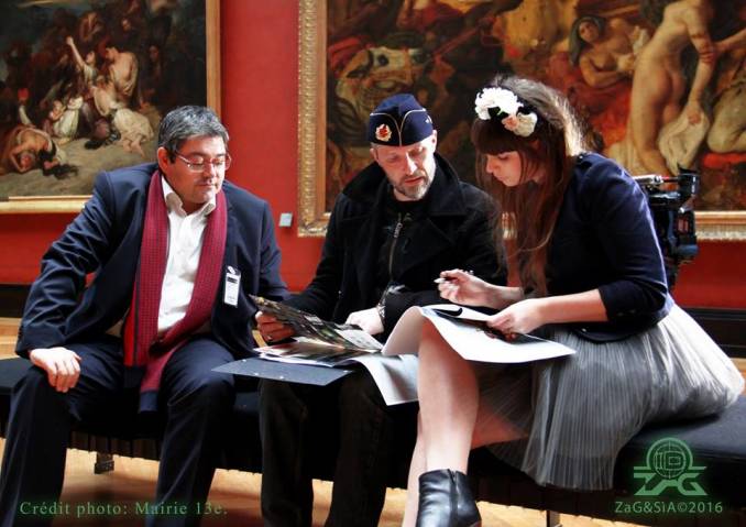 Jérôme Coumet, Zag et Sia - Le Louvre // photo © Mairie 13