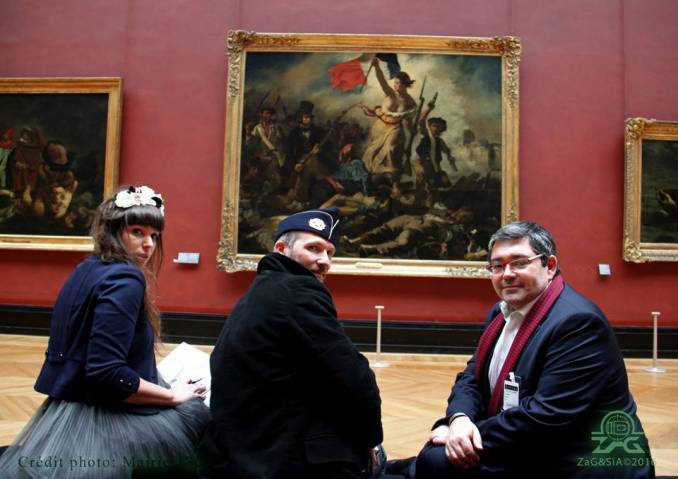 Sia, Zag et Jérôme Coumet - Le Louvre // photo © Mairie 13
