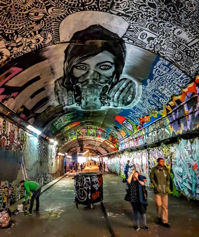 olivier roubieu - zabou - street art - leak street - waterloo - londres