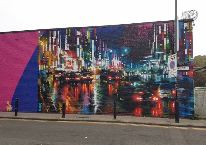 dan kitchener - dank - street art - london rush - shoreditch - londres