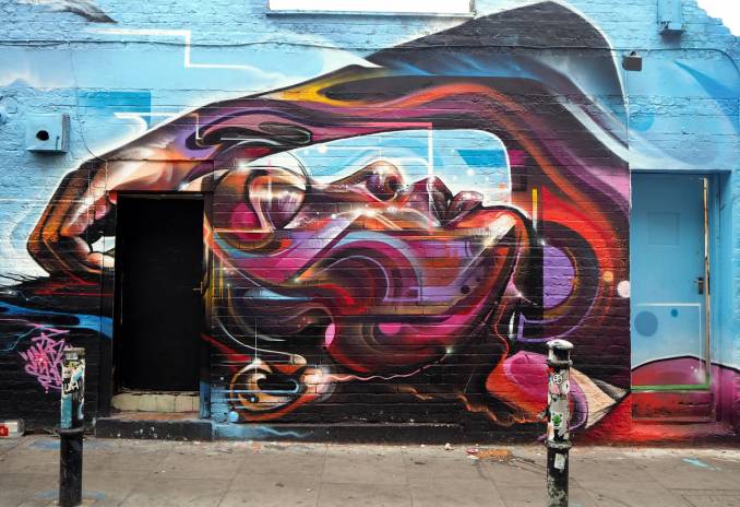 Mr Cenz - street art - shoreditch - london - hanbury street