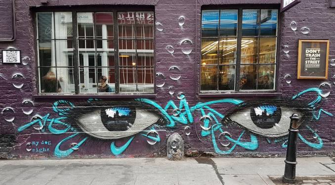 my dog sighs - street art - shoreditch - london