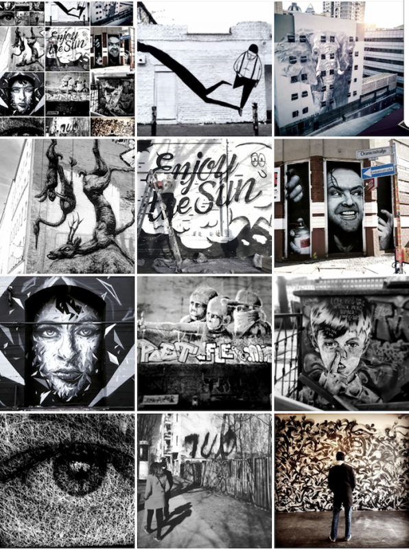 mosaic - noir blanc - bllack white - street art avenue