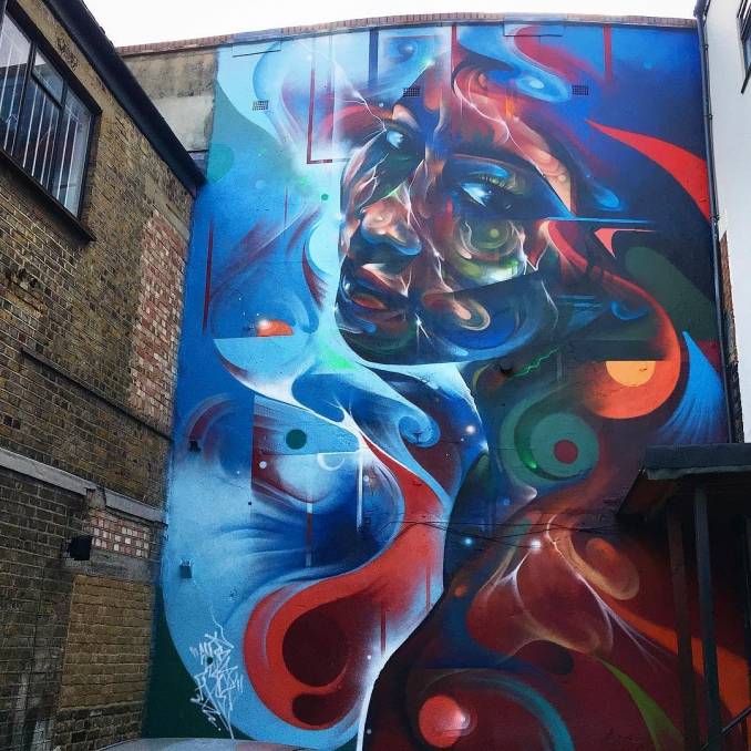 mr cenz - street art - aquarian dream - londres
