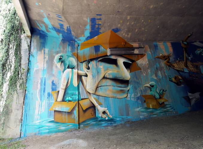 mika - street art - vannes et sa street