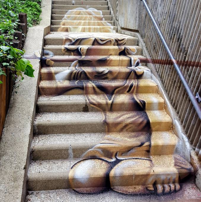zag sia - street art - vannes et sa street - fallen angel