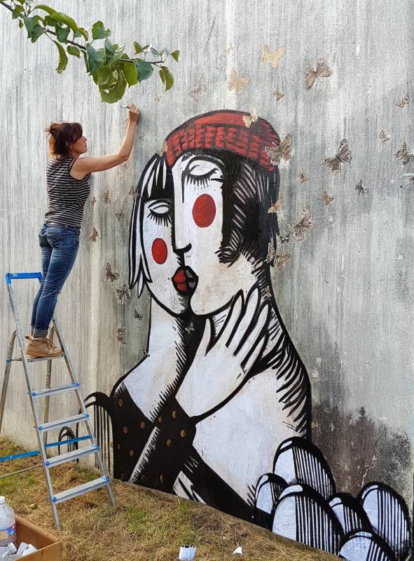 erika raio - street art avenue - villa gregam - grand-champ