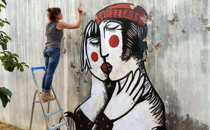 erika raio - street art avenue - villa gregam - grand-champ