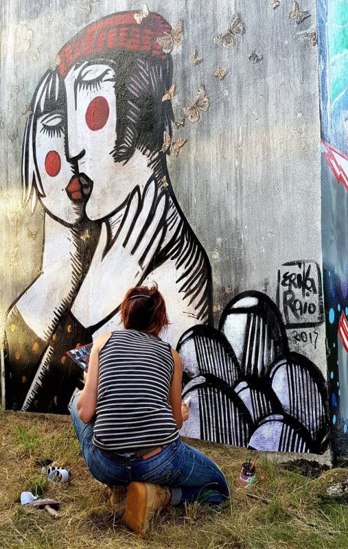 erika raio - street art avenue - villa gregam - grand-champ