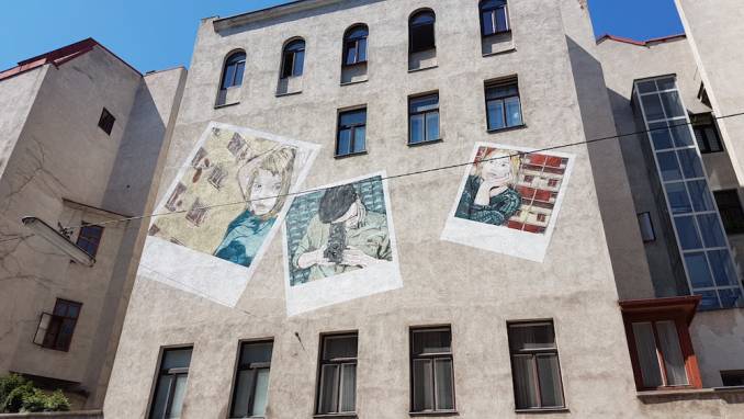 jana and js - street art avenue - hornbostelgasse - vienne - autriche