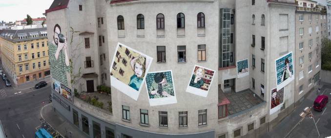 jana and js - street art avenue - hornbostelgasse - vienne - autriche
