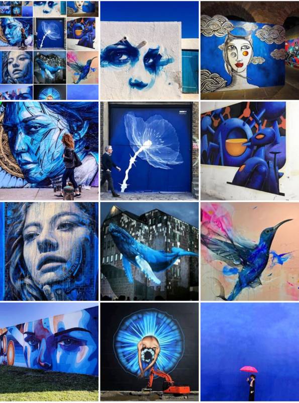 street art avenue - mosaic - depp blue - fevrier 2018