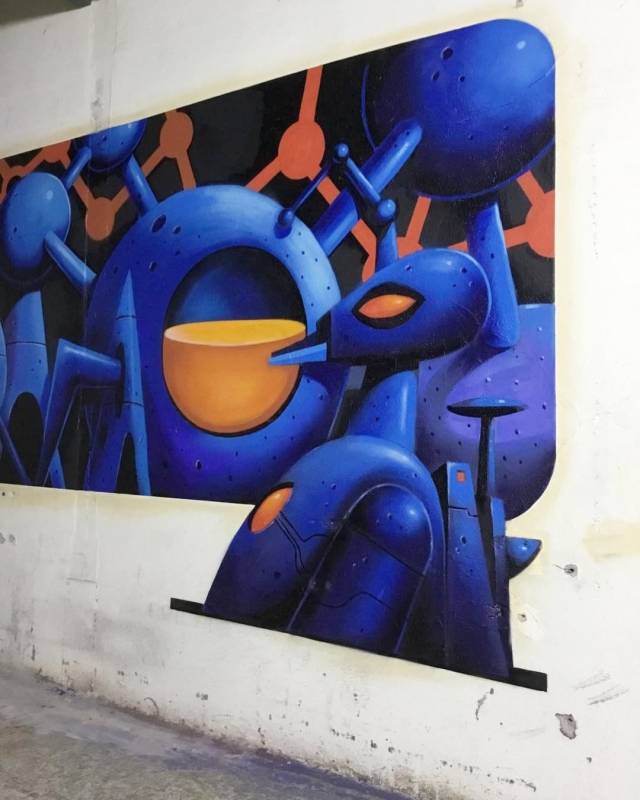 street art avenue - mosaic - dino voodoo - fondation martel - cognac