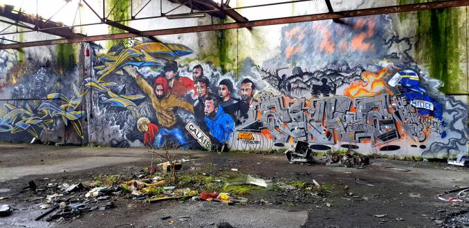 jef - ezra - kaz - acer - ackwa - fresque - street art - graffiti - urbex - lorient
