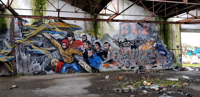jef - ezra - kaz - acer - ackwa - fresque - street art - graffiti - urbex - lorient