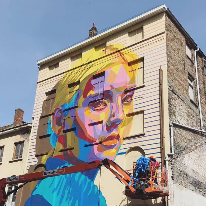 dourone - street art - opia - the crystal ship - ostende - belgium