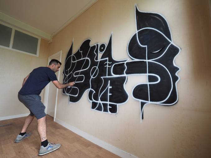 goddog - street art avenue - dedale - flop - vannes