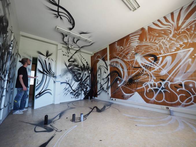 mika - street art avenue - dedale - free zone - level2 - vannes